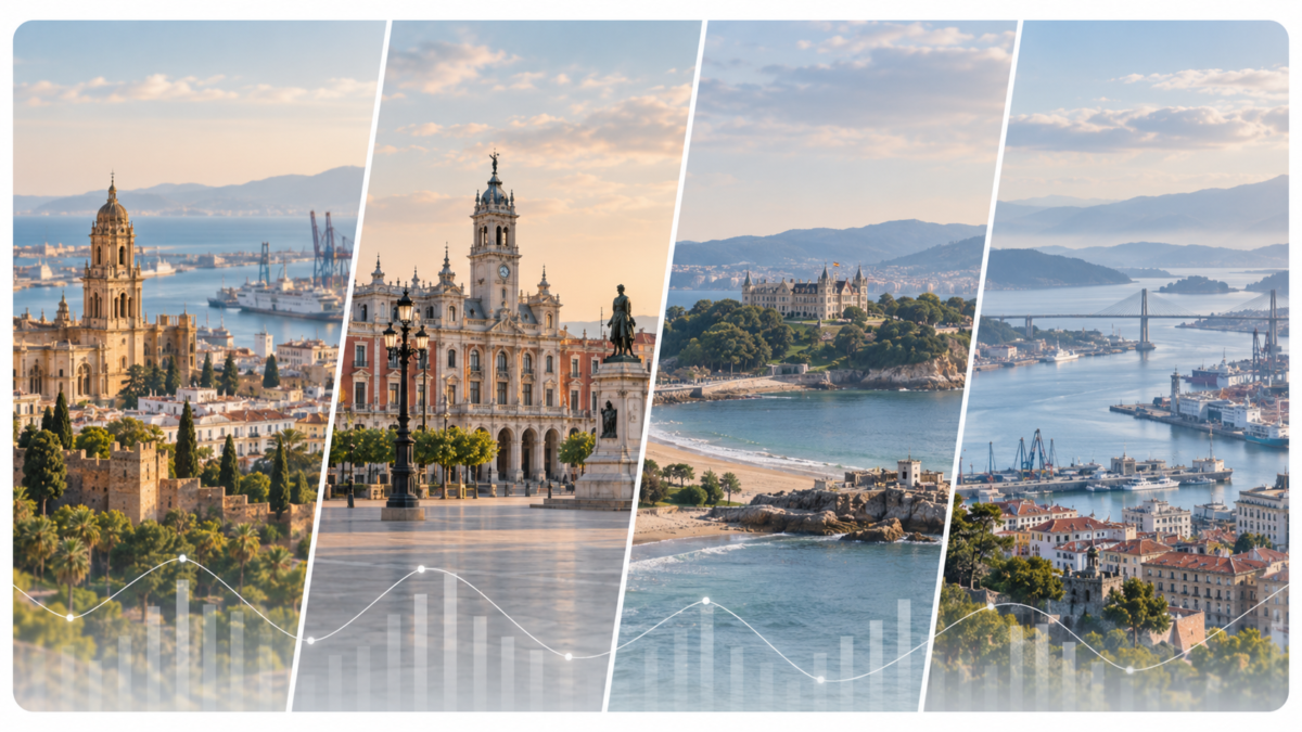 Accesibilidad a la vivienda en Málaga, Valladolid, Santander y Vigo 