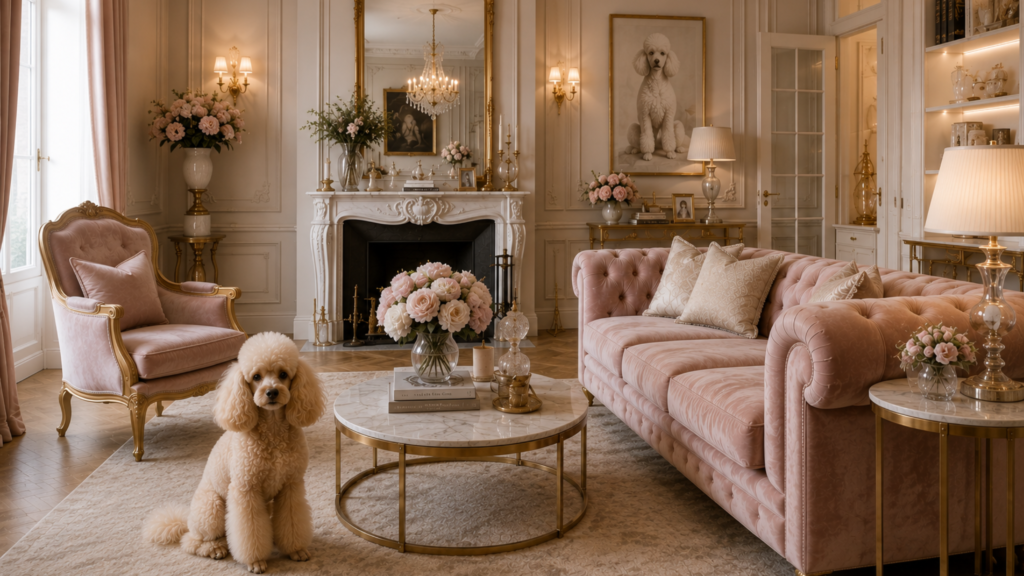 Estilo de casa del caniche