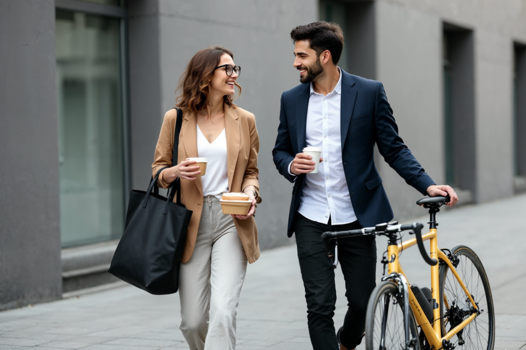 Ir al trabajo andando o en bici para ayudar a la salud ambiental